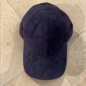 Dark blue suede hat NEVER WORN